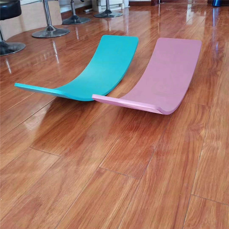 Wooden Balance Board Children Curved Seesaw Yoga Fitness Equipment Kids Indoor Toys Sports Fitness Board