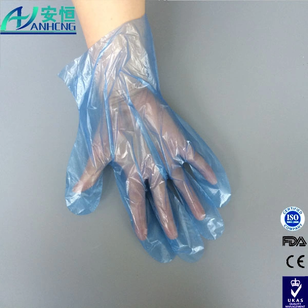 Servicio de Alimentos desechables baratos guantes de plástico Poly 1200/CS X-Large