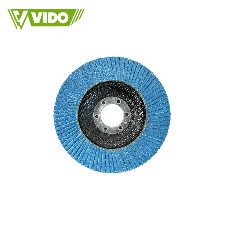 Vido Zirconium Aluminium 115mm 4,5inch P80 Schleifwinkelschleifer mit Kalk Flap Disc für Edelstahl und Stahl Schleifen
