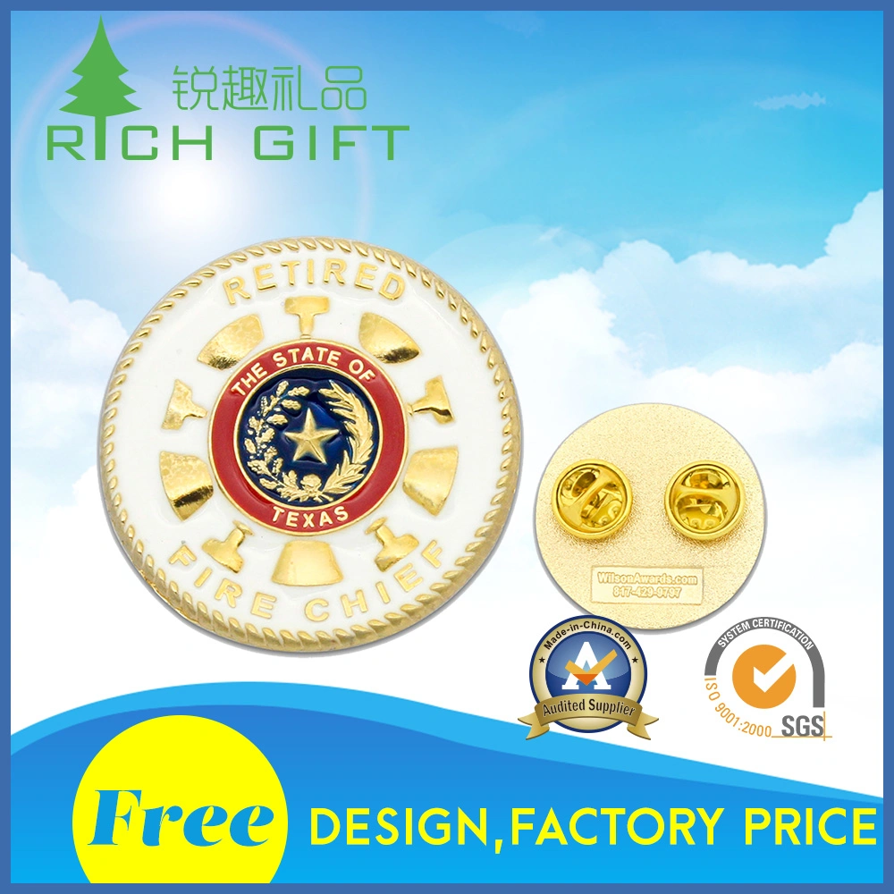 Custom Logo/Metal/Button/Pin/Tin/Police/Military/Emblem/Name/Enamel/Medal Modern Metal Badge for Wholesale at Lowest Price Free Design