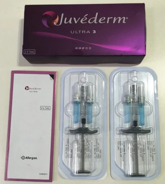 Allergan Juvederms Ultra 2 3 4 Voluma Plus LIPs Fillers 1 مل 2 مل من تعبئة الأنف هيالورونيك حمض نيوراميس حقن ستيلاج ثورة إيفوار بروفيلو