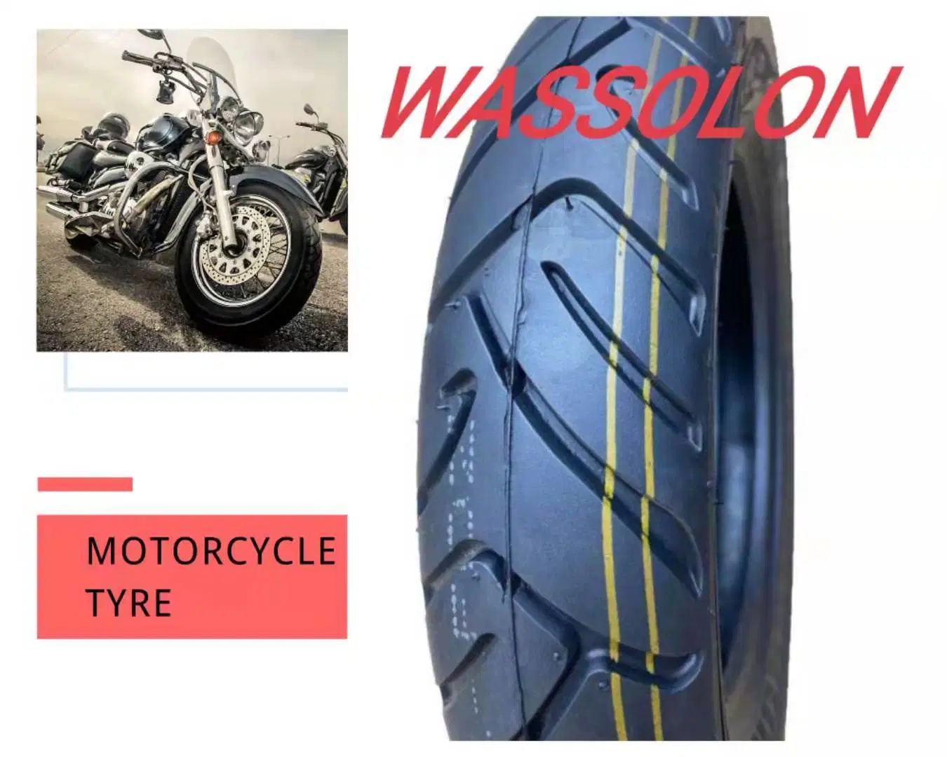 Wholesale 10 Inch Mototcycle Scooter Sapre Part, Natural Rubber Wheel Tubeless Tire/Tyre