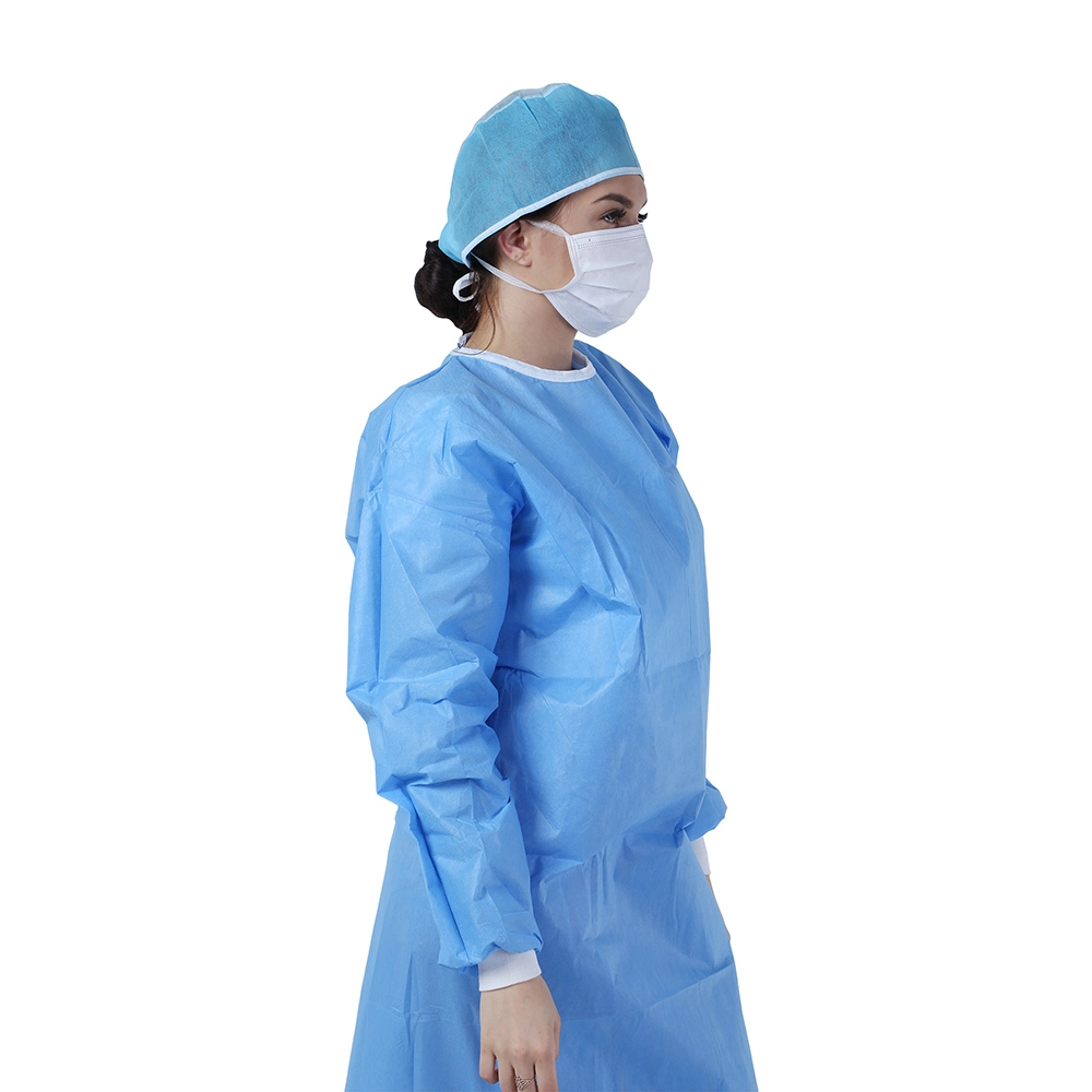 Morntrip Isolation Insulation Non Woven SMS Protective Surgical Disposable Long Sleeve Gowns for Medical