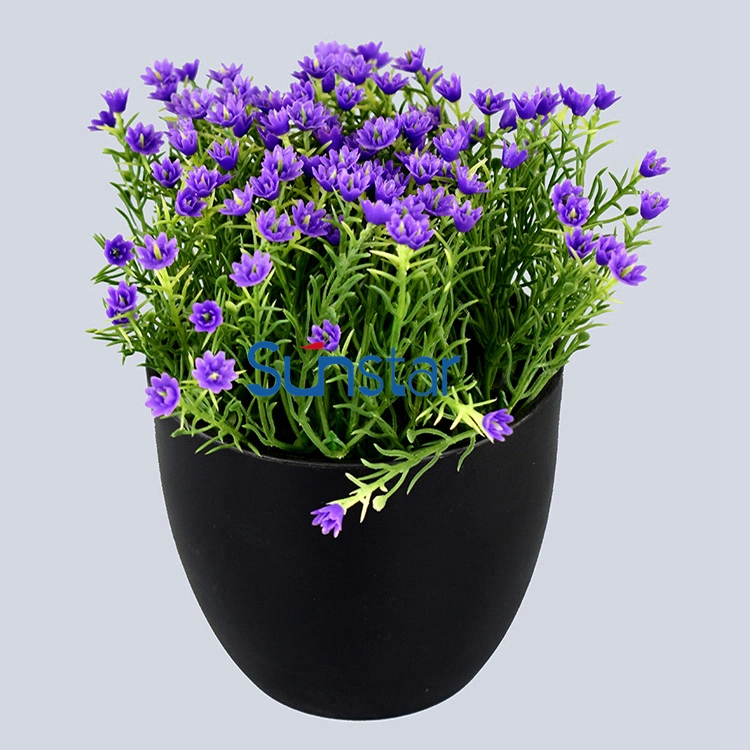 Gypso Potted 15cm Mini Bonsai Plant Artificial Flower for Indoor Home Decoration 50137 50139 50141