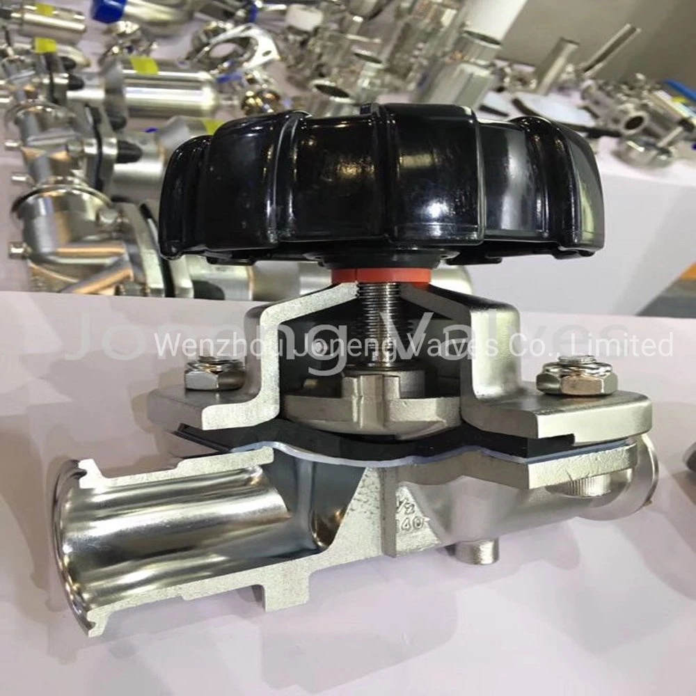 Stainless Steel Sanitary Manual Type Two Way Diaphragm Valve (JN-DV1003)