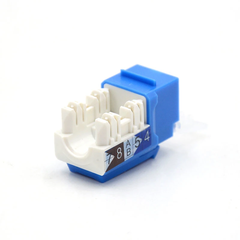 La mise en réseau Ethernet RJ45 90 Degré non blindé Cat6 jacks Keystone