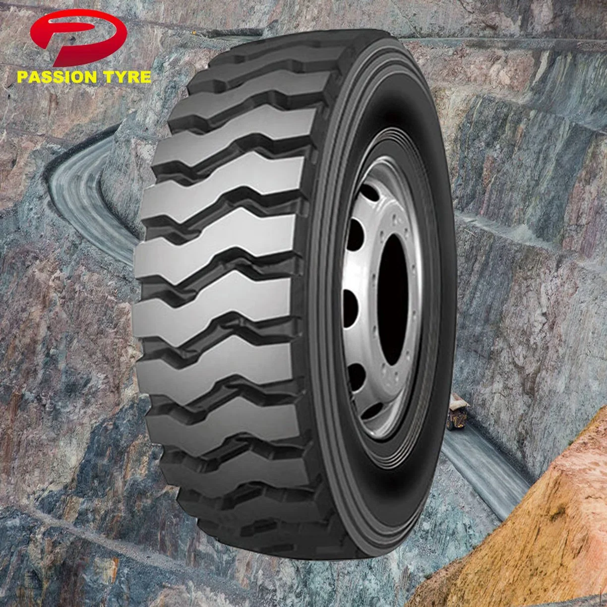 Radial Tube Type Tyre/Mining Truck Tires 8.25r16lt 8.25r20 9.00r20 10.00r20 11.00r20 12.00r20
