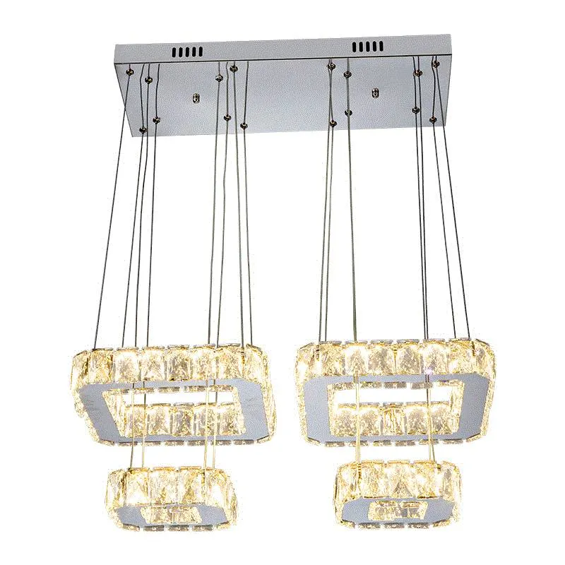 Lampe moderne salon chandelier en cristal suspension de lumière pour la maison Décoration d'éclairage