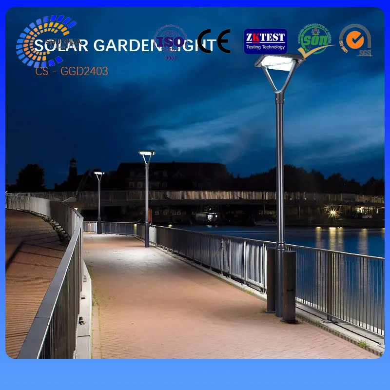 IP66 antidéflagrant 50watts CC Rue lumière solaire DEL avec panneau solaire 40W 50W Jardin Lampe LED de lumière LED en aluminium