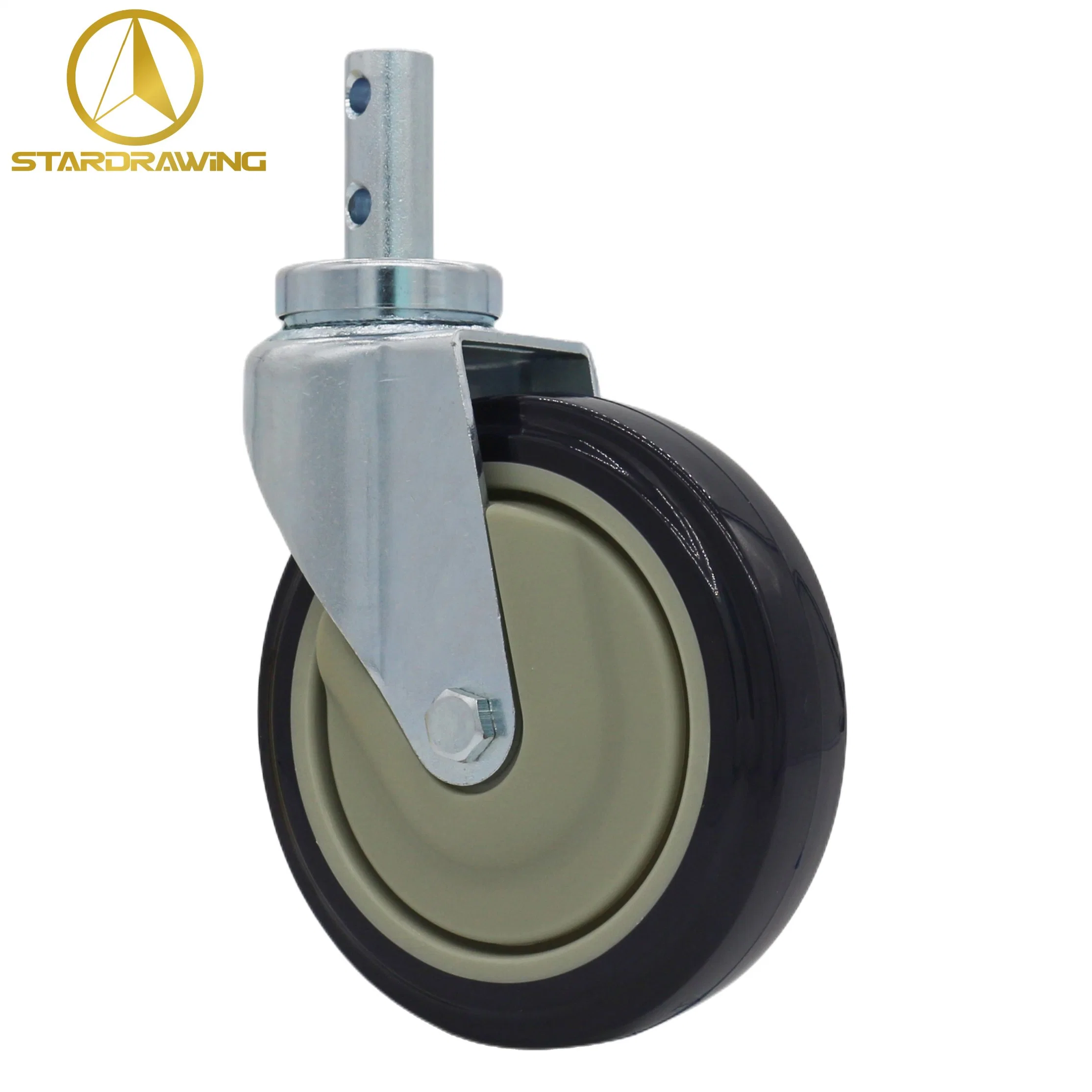 Carrinho de compras Stardrawing Anti-fint 5inch Replacement Carrinho de compras Caster Wheels