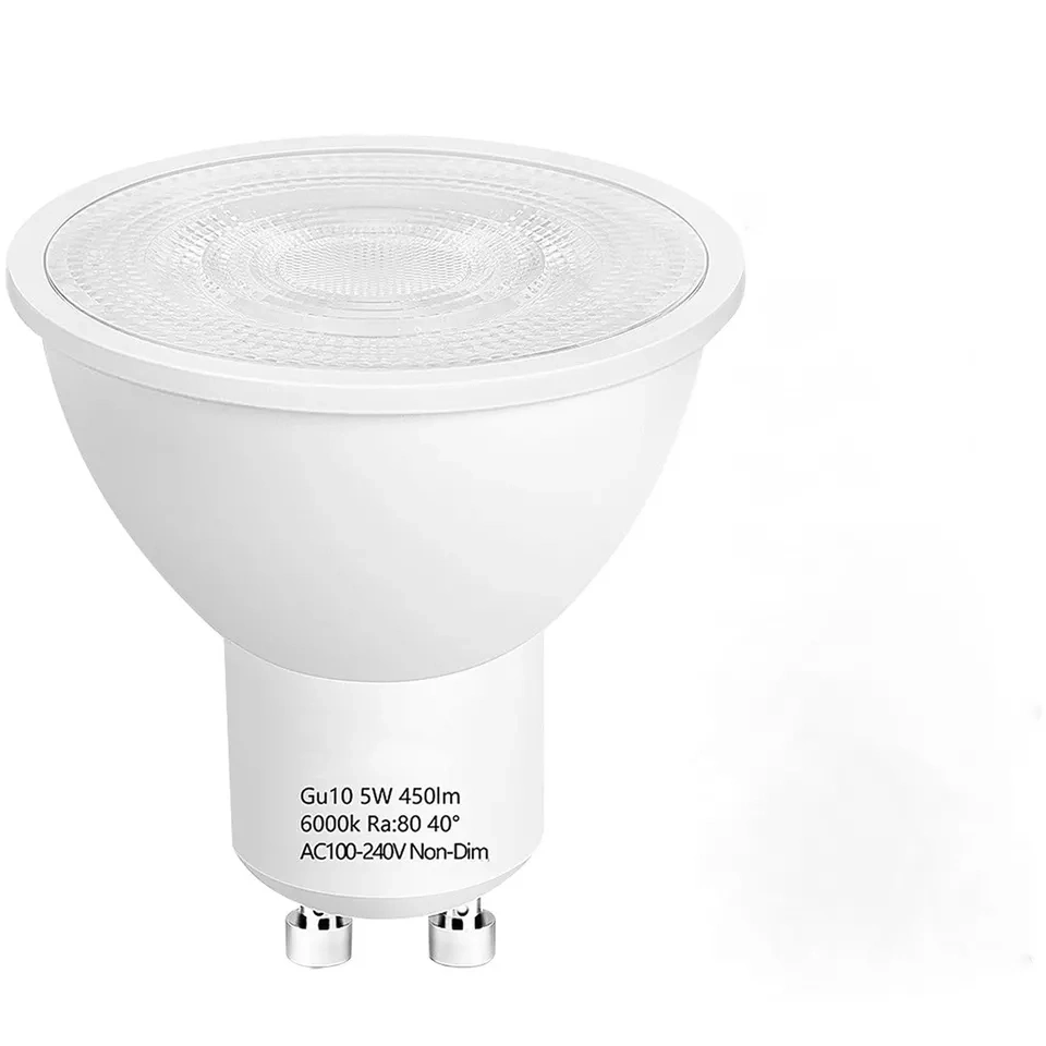 3W 4W 5W 6W 7W 8W 3000K 4000K 6500K GU10 MR16 Gu5.3 Material de vidrio plástico Interior Bluetooth WiFi más apartadas SMD para interiores de control de foco COB bombilla LED