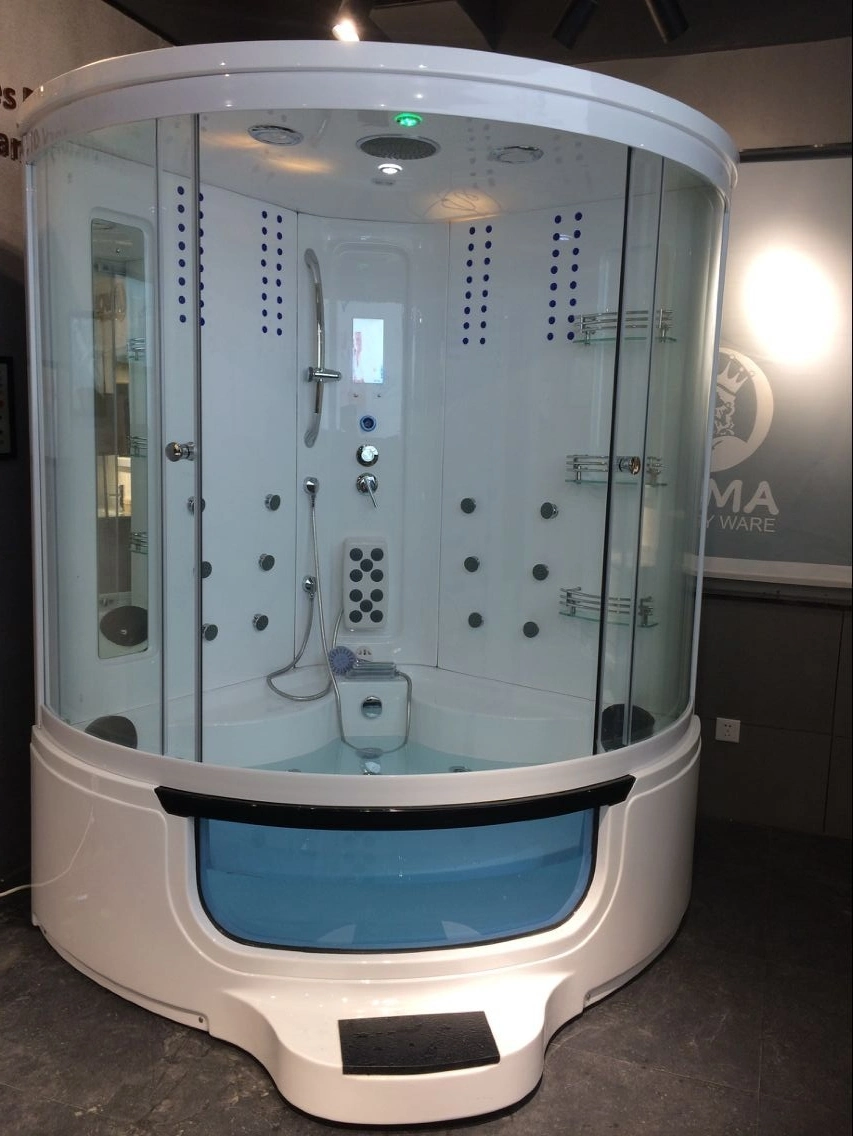 1510*1510mm Luxurious Glass Computerized Bath Sauna Steam Shower Room (Y842A)