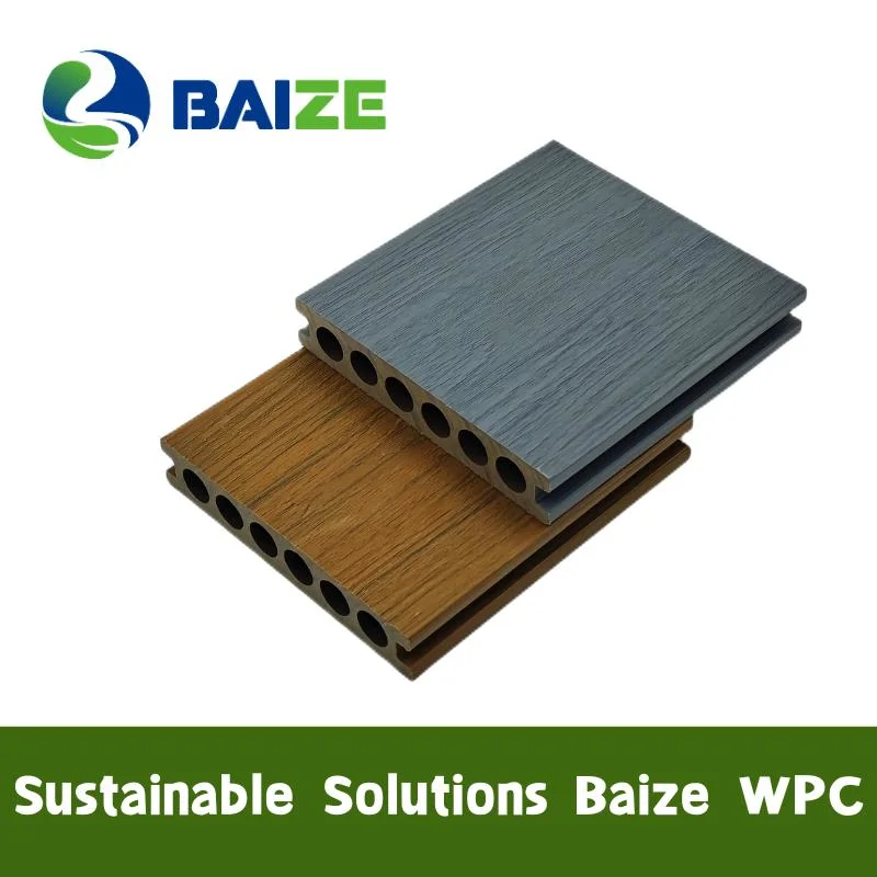 Exterior Wood Texture Co-Extrusion WPC Flooring with Anti-Slip Feature