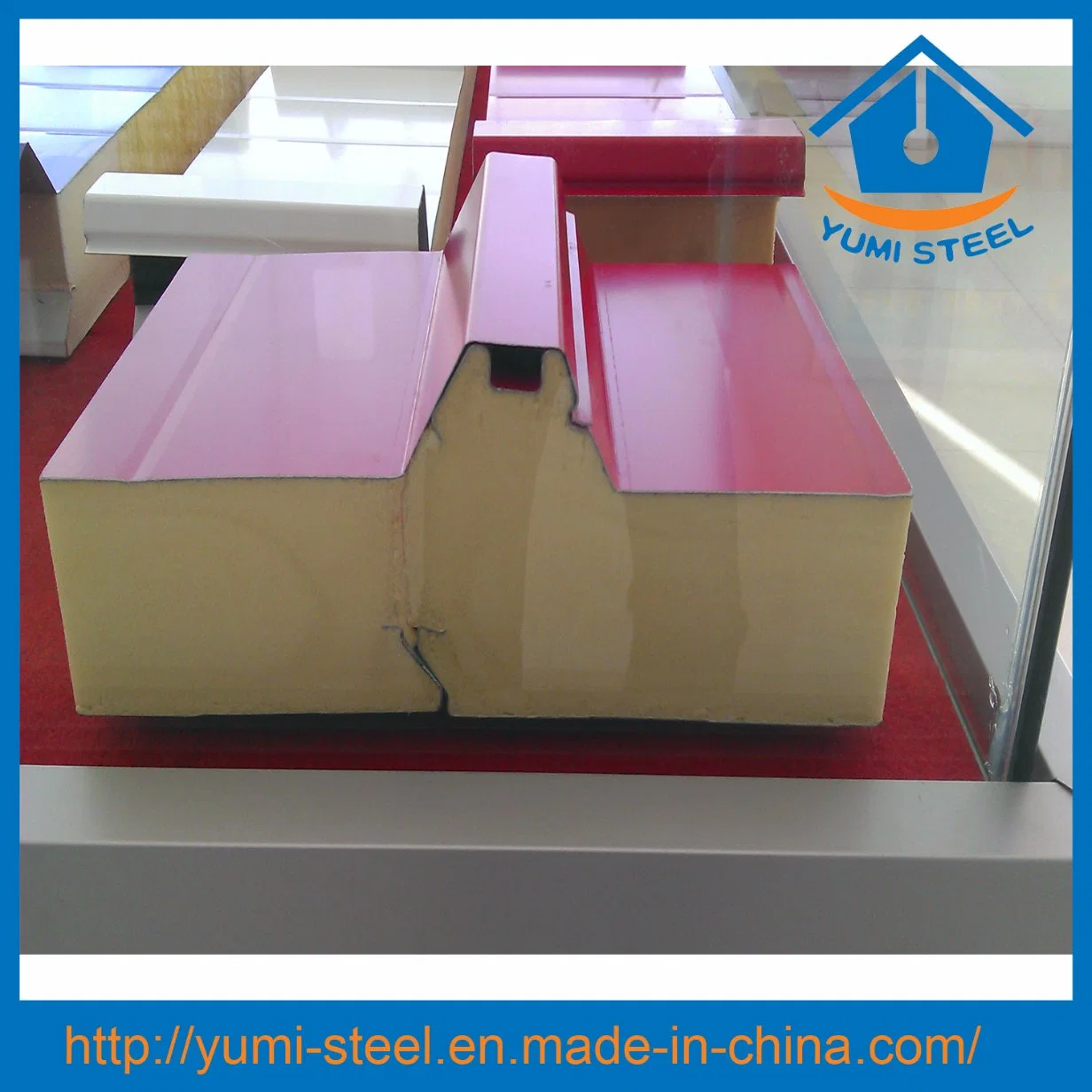 Building Material PU Polyurethane Insulated Sandwich Wall/Roof Panel