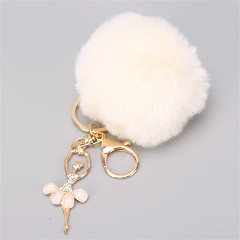 Pink Plush Fashion Gifts Dance Key Chains Dance Accessories