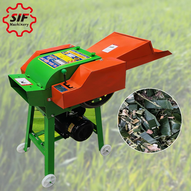 Sif New Electric Motor Animal Feed Grass Chopper Machine Chaff Cutter Machine