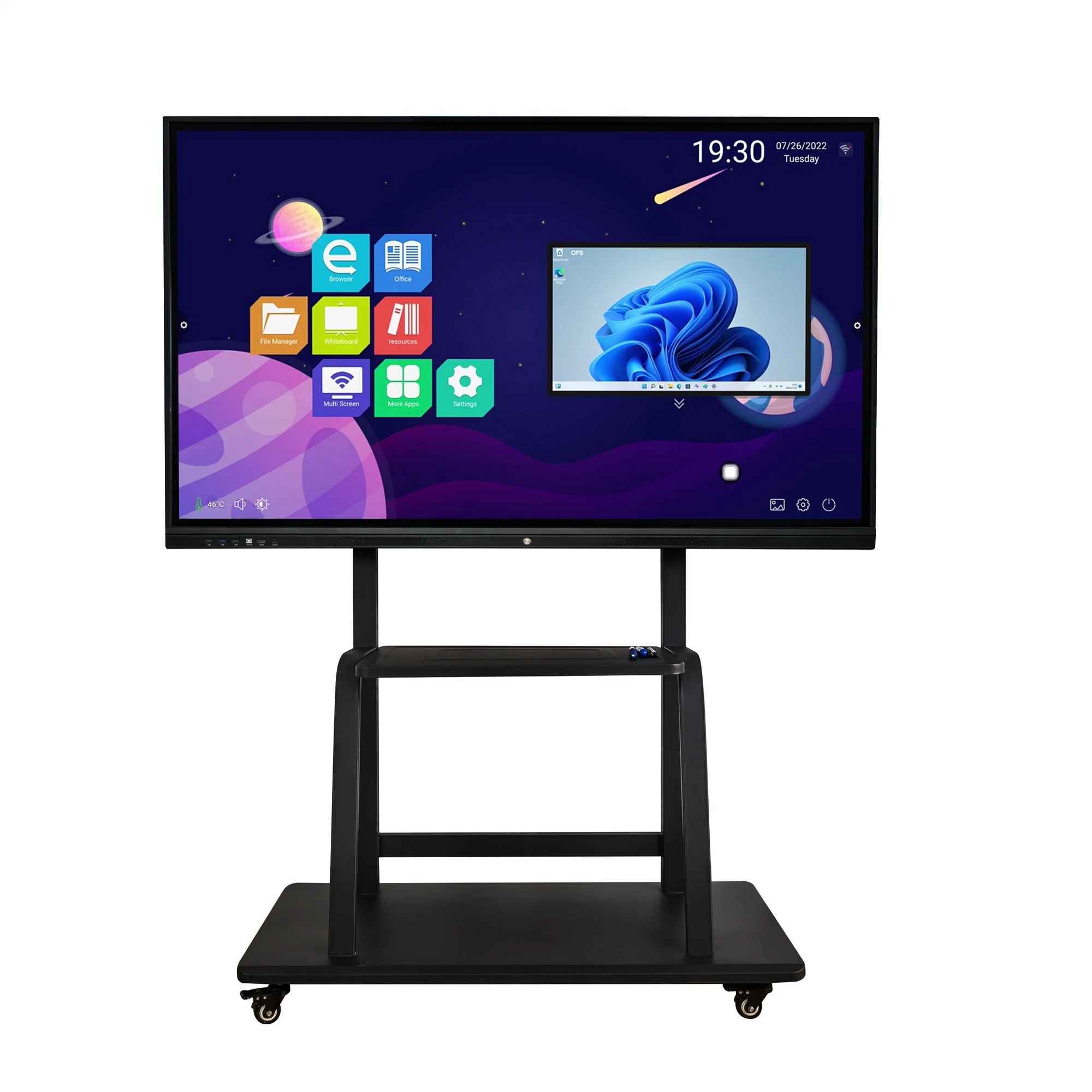 Infrared LED Touch Computer Touch Interactive Android 11 Flat Board Miboard Kiosk Conference Meeting Whiteboard Display LCD Screen Ifp 86" Panel