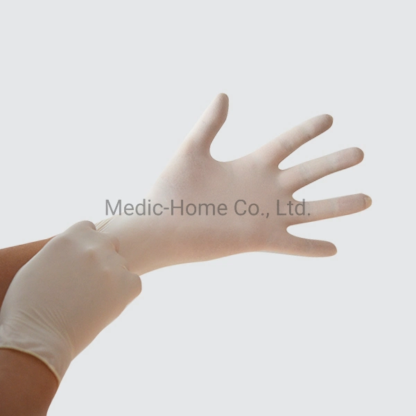 White Non-Sterile Disposable Latex Examination Gloves Powder Free Examining Glove Wholesale