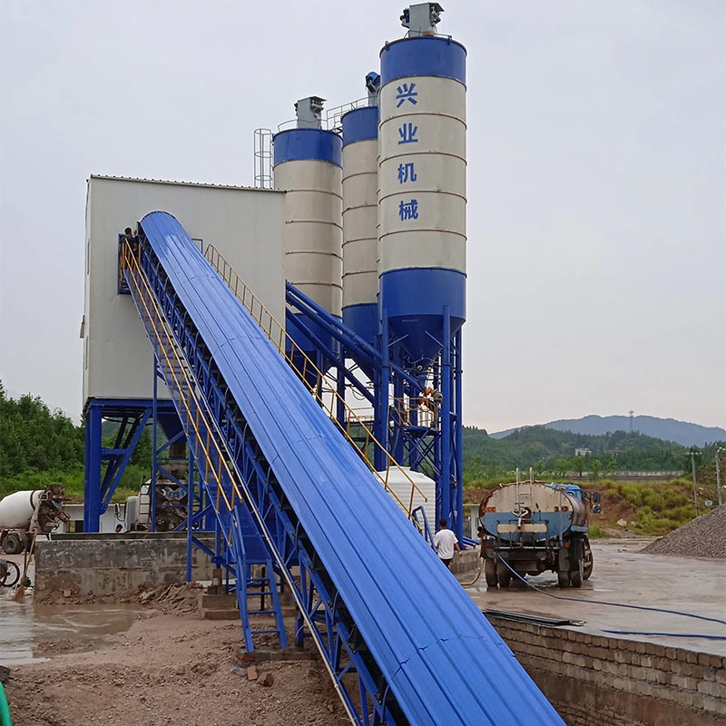 Agregado de mezcladora de cemento planta mezcladora de concreto Hzs120 de mezcla de plantas de procesamiento por lotes de alto rendimiento