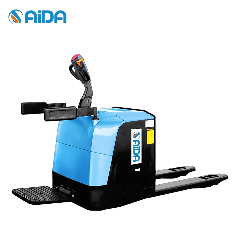 3 Ton 3t Warehouse Equipment Electric Hydraulic Pallet Truck Full Electric Pallet Truck with Curtis Controller From Aida Factory