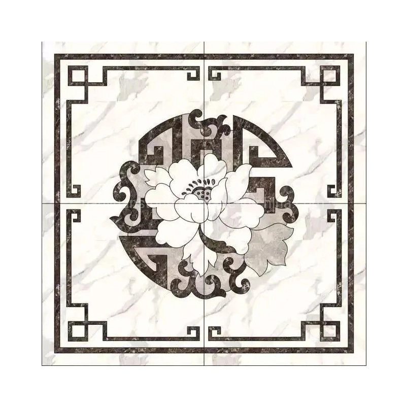 Square Mosaic Design Pattern Natural Marble Stone Floor Decoration for House