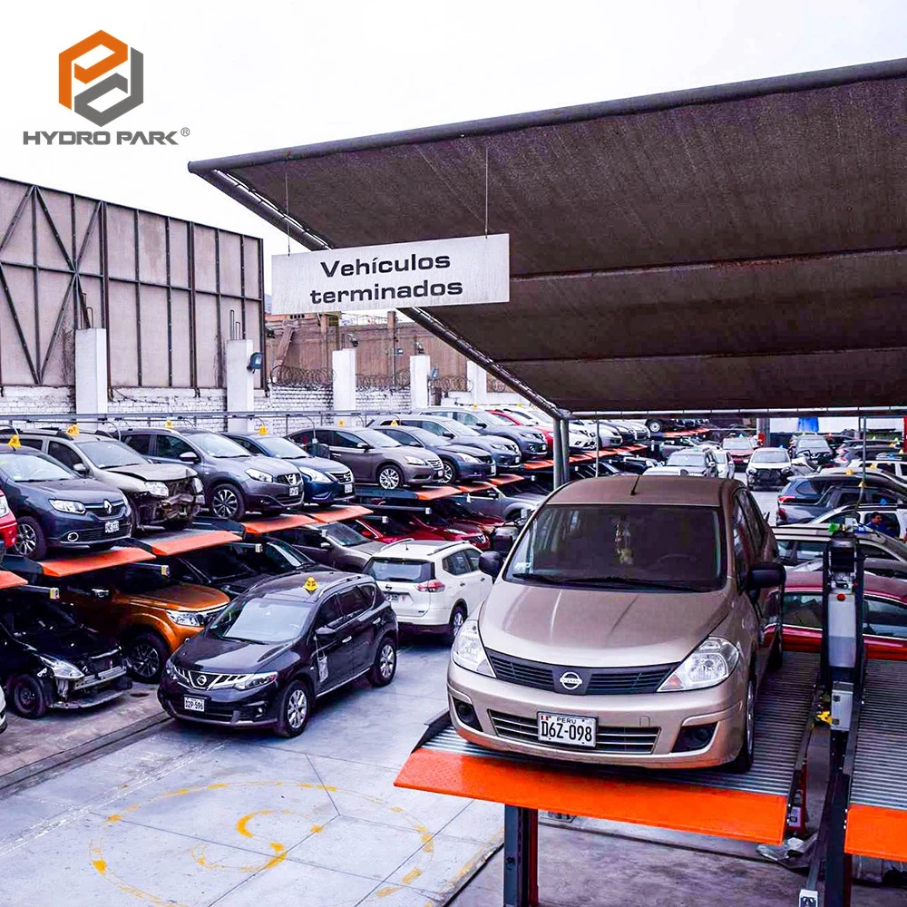 Doble apilador estacionamiento de coches dos postes de coche elevador dos Elevador de poste