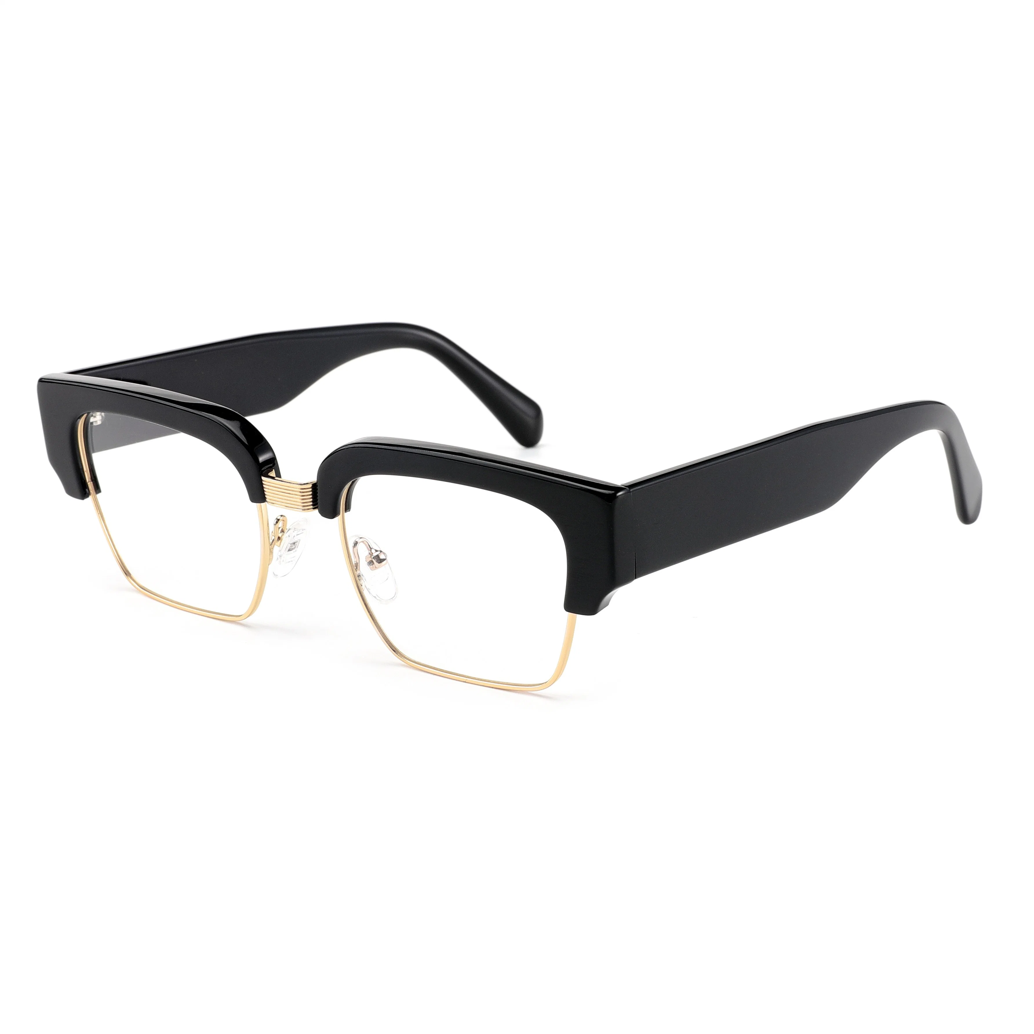 Hot Sale Acetate with Metal Designer Style Glasses Men Women Optical Frame