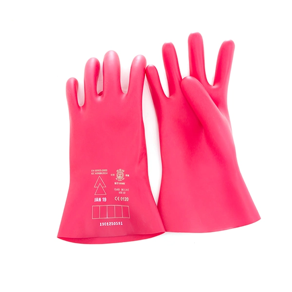 En60903 2.5kv Durable Latex Gloves Electrical-Insulating Gloves