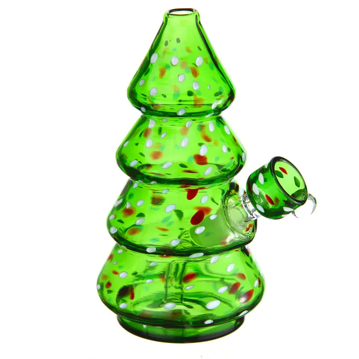 Lit Holiday Tree Glass Smoking Pipe Rig de aceite tubería de humo China Mayoristas de los encendedores Hookah