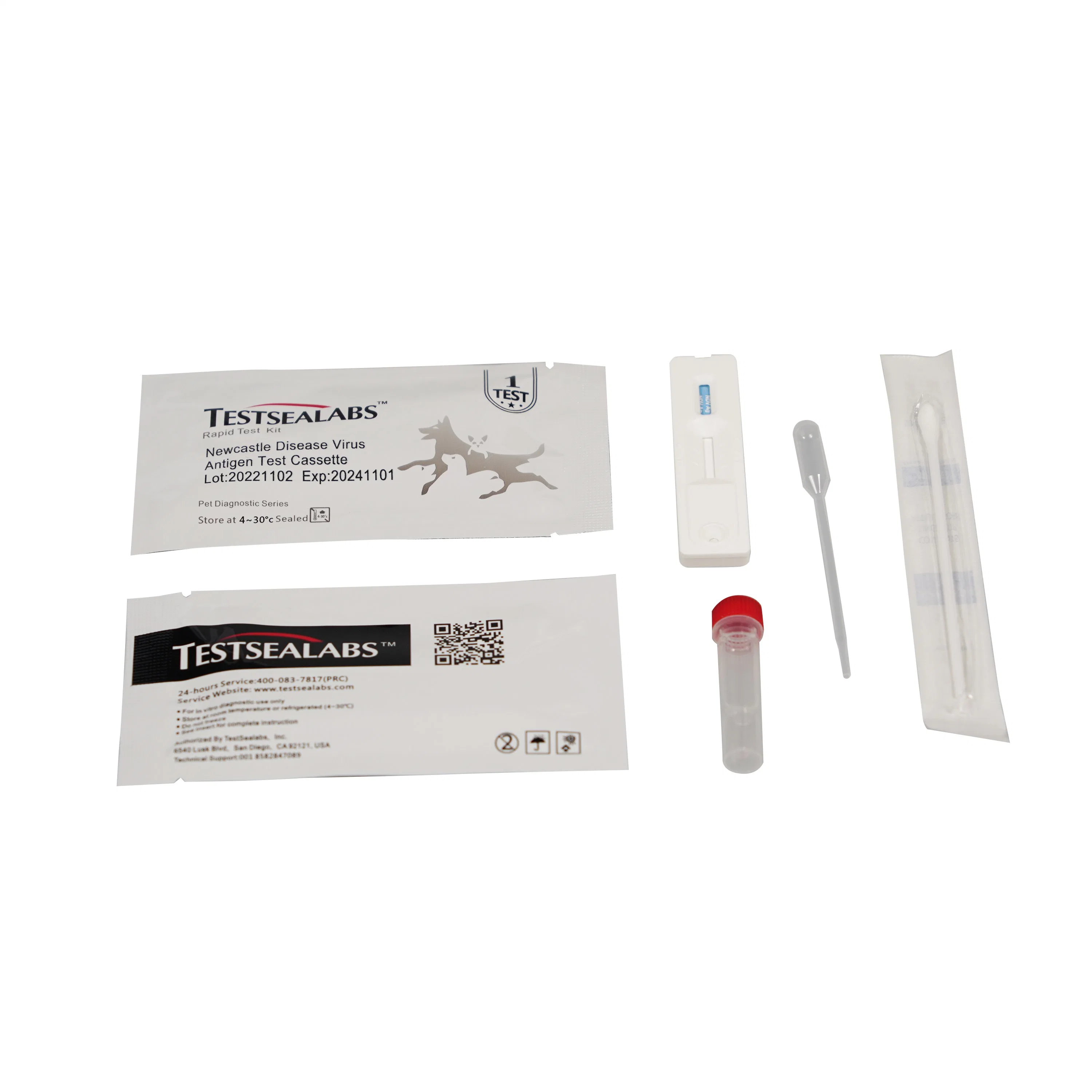 Livestock NDV Ag Test Kit Newcastle Disease Virus Antigen Test