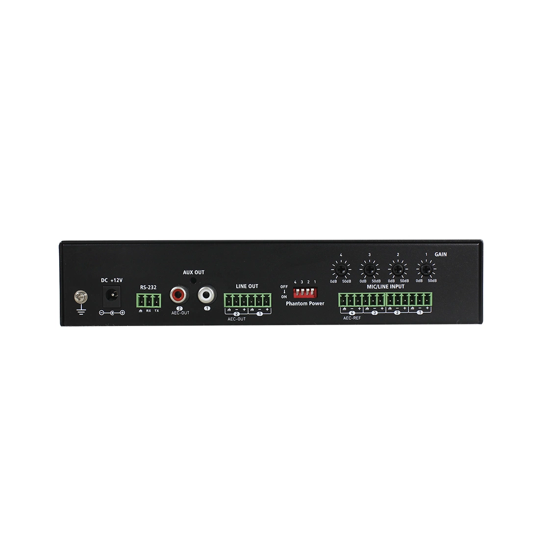 Professional 4-Input 2-Output Automatic DSP Audio Management Digital Processor