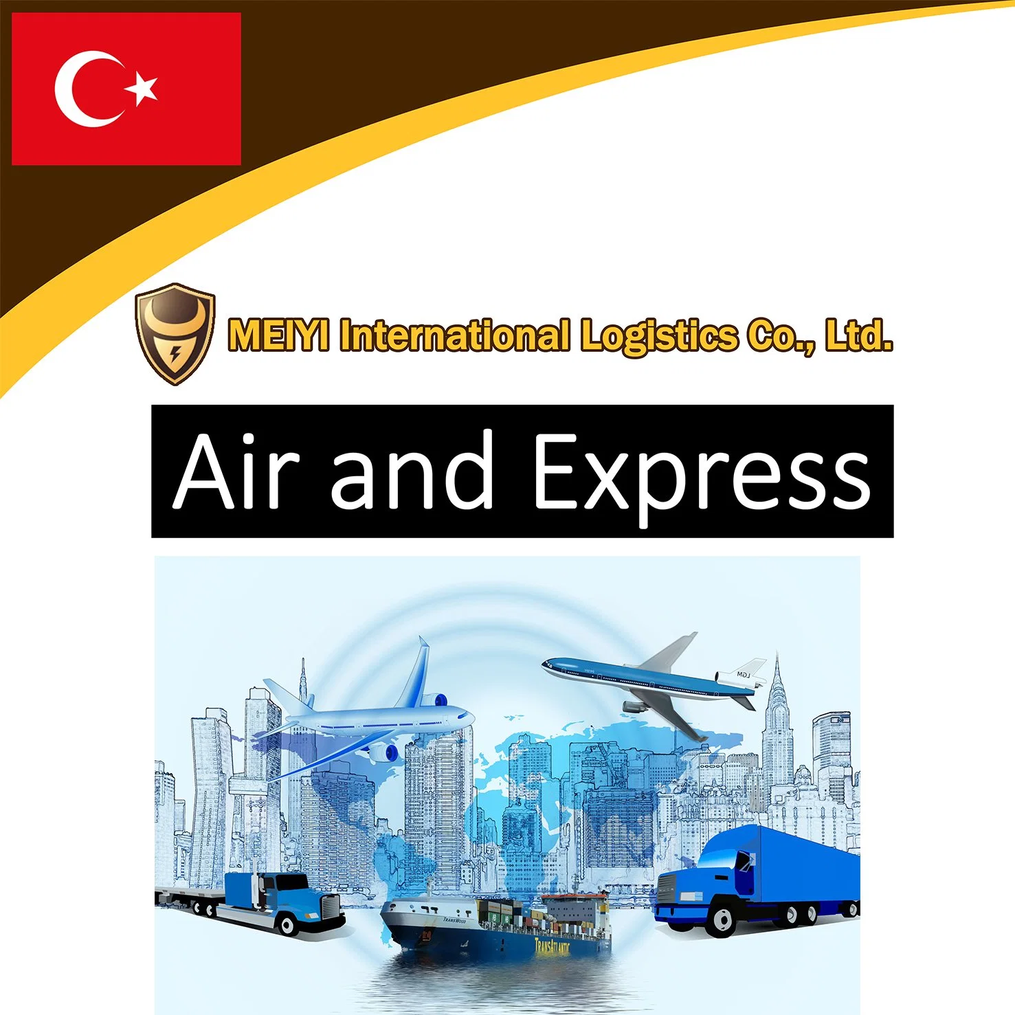 Servicio de carga logística para los compradores de Alibaba a Turquía, Somalia y el aire de carga aérea transporte y fletes marítimos naviera express