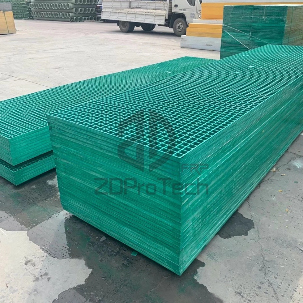 Anti Oxidation FRP Molded Plastic Grating Sheet for Chemical Industry