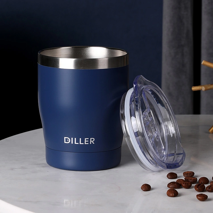 Le vide noir, blanc, bleu Aucun Tumbler Mug thermique avec couvercle