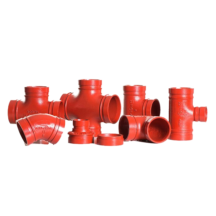 Rigid or Flexible Couplings/Reducing Tee/Mechanical Tee/Elbow/Cross/Flange/Reducer/Cap/Grooved Pipe Fittings Grooved Couplings