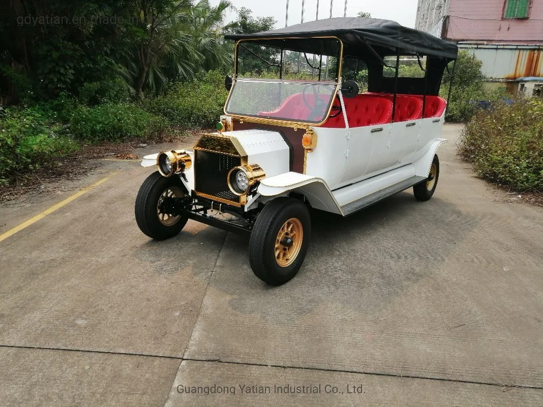 8 Seats Low Speed Pure Electric Vintage Car for Golf Yard or Community