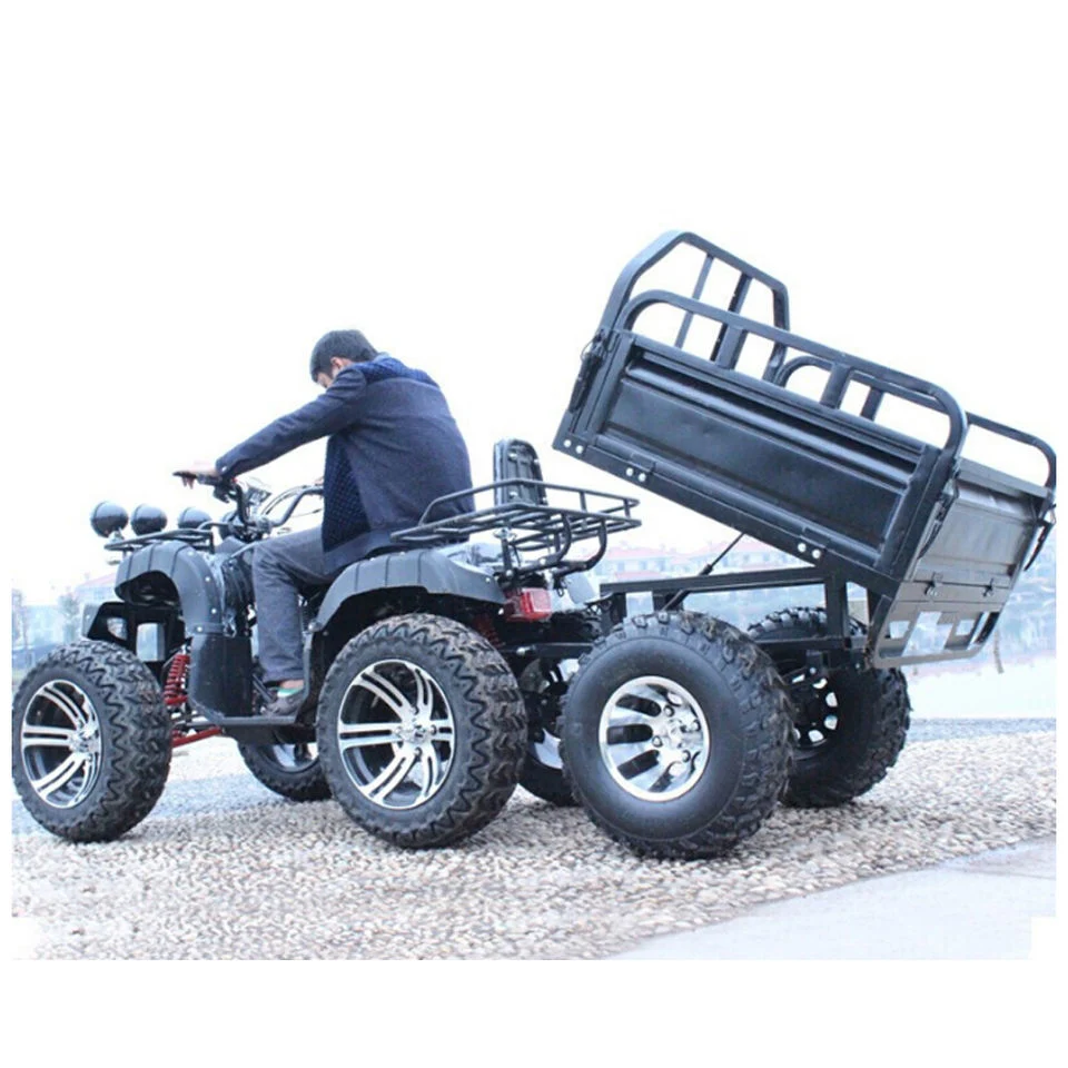 off Road Cuatrimoto Foff-Road UTV Farm Motor 4 Wheeler Quad Moto Bike Cargo Farm ATV with Trailer