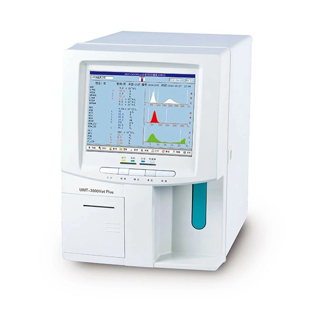 Urit 3000 Plus Auto Hematology Analyzer 3 Part Diff For Human Clinic