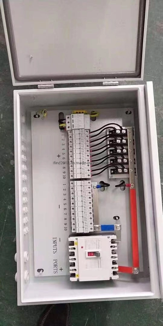 China MPPT Smart Junction Box 12 Input Lighting Surge Protection Use for PV Solar Combiner Box