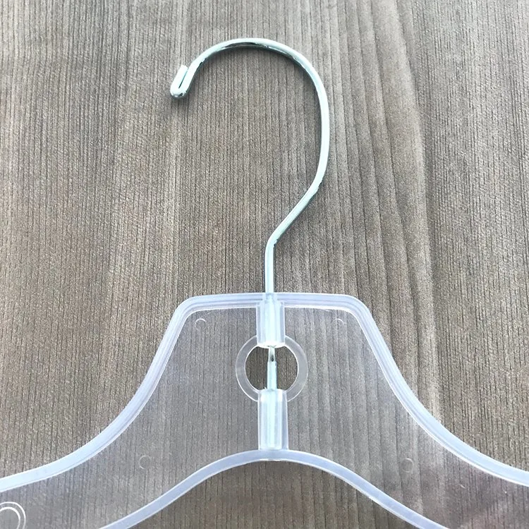 Plastic Dress Trousers Bottom Hanger for Adult Pants with Metal Rotating Hook and Movable Clips