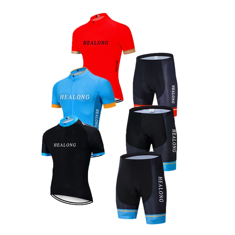 Custom Cycling Set Men Sublimation Breathable Cycling Wear Road Bike Kit