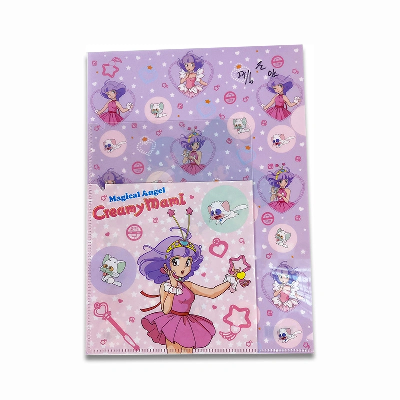 A4 School Office Plastic Cartoon Binder Ith Extra Two Front File Folder