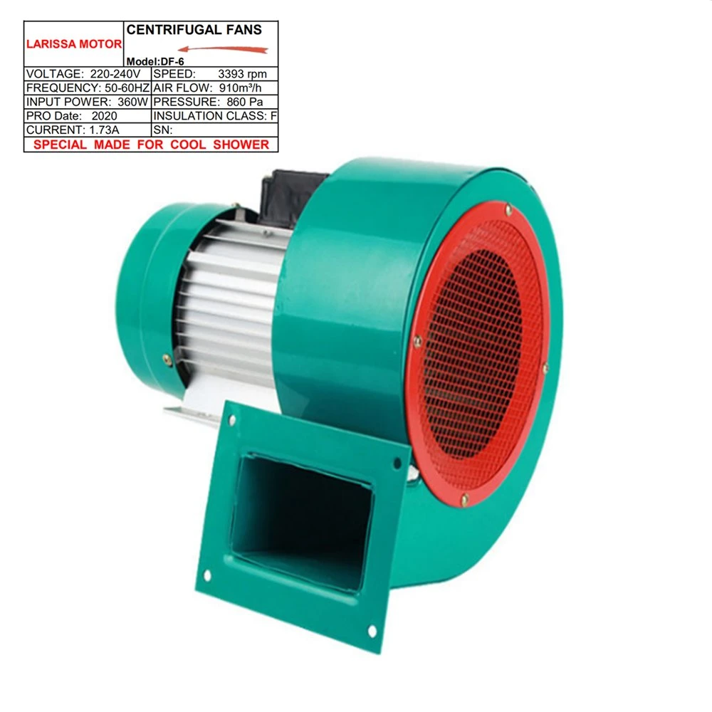 Sample Customization Tech Power Df 370W Blower Centrifugal Fan for Water Cooler Tank