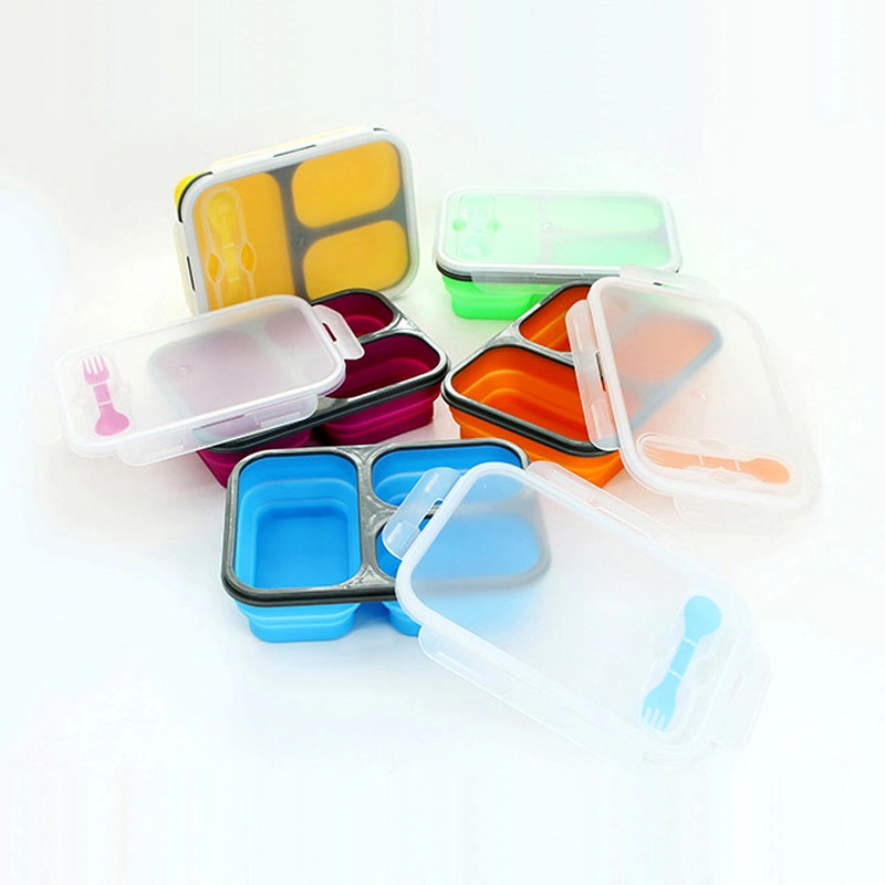 Collapsible Lunch Box, Silicon Lunch Box