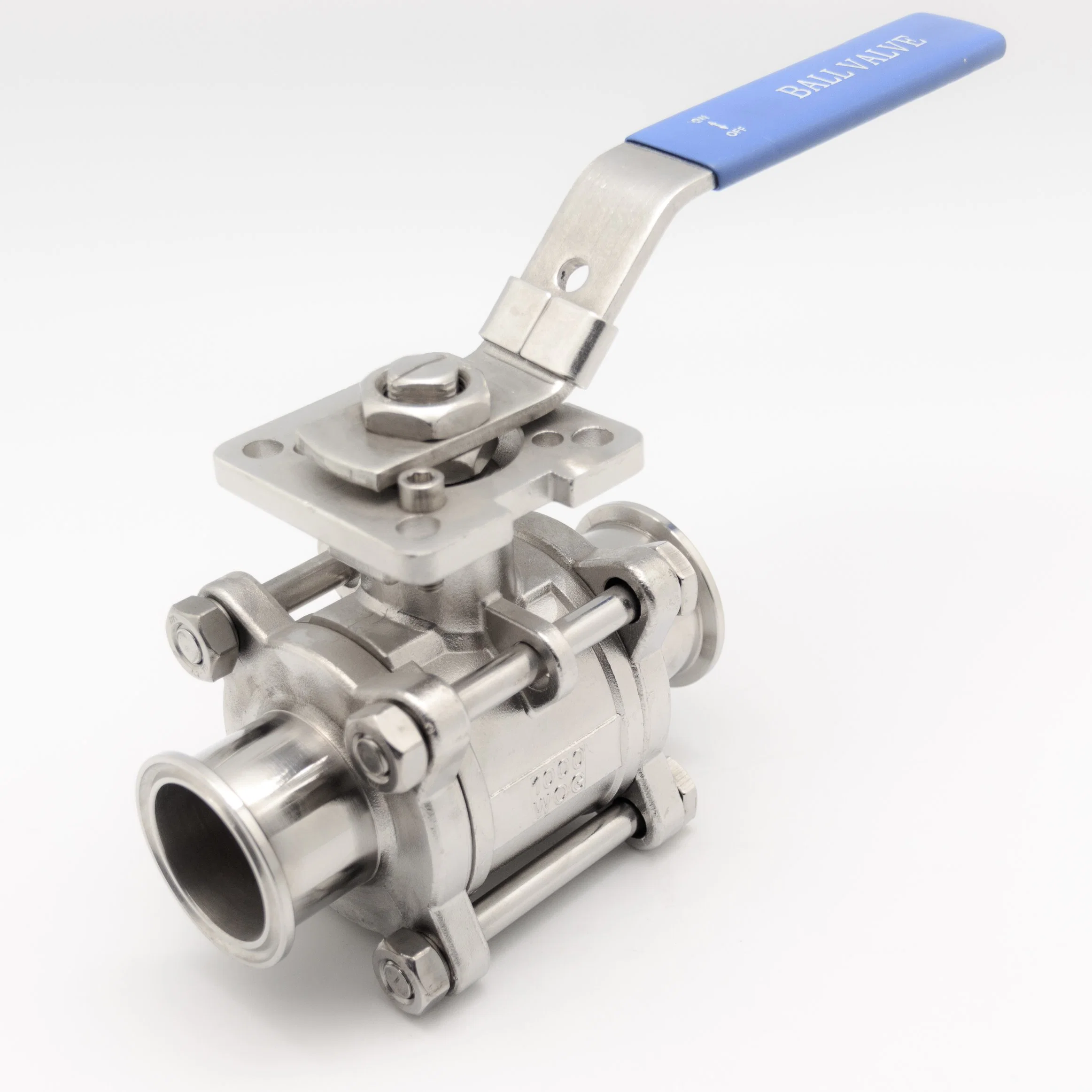 Stainless Steel Flanged Ball Valve with High Mounting Pad