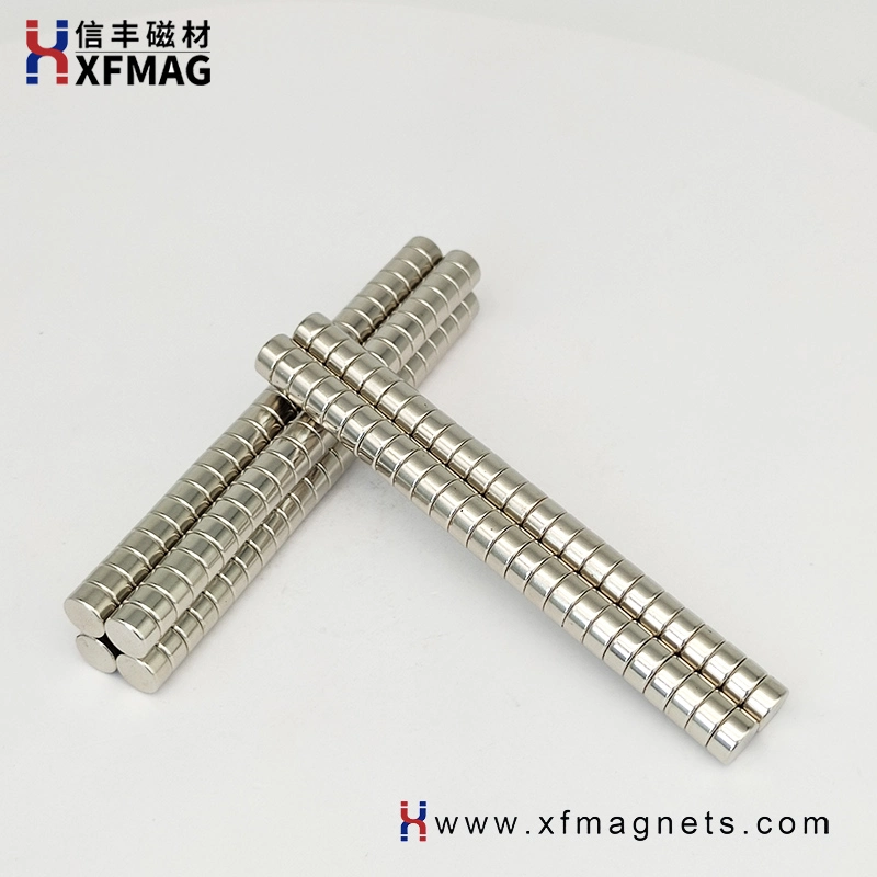 Customized Size Magnet Ball Ni Coated Neodymium Magnet Small Disc Magnetic Material