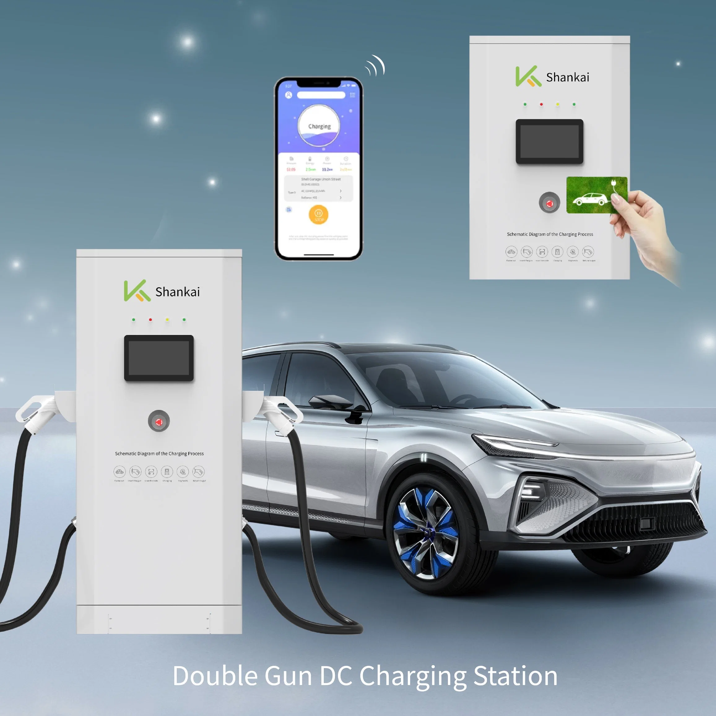 Hot Sale 120kw Super Fast Charger Electric Vehicle Commercial Level 3 CCS Chargers DC Charging Station