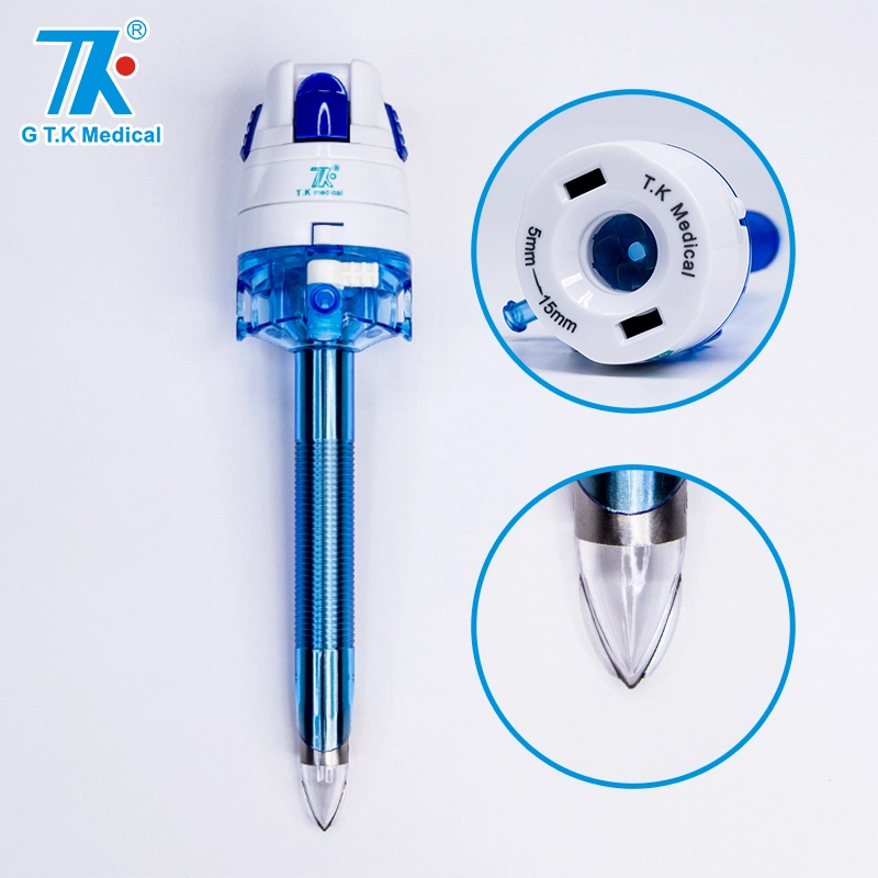 Excellent Dynamic Sealing Performance Surgical Laparpscopic Instruments Disposable Optical Trocar for Orthopaedic