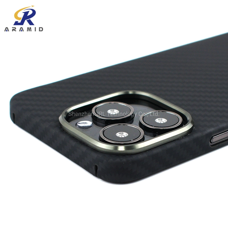 Nueva funda de fibra de carbono para iPhone 13 PRO Anti Otoño Aramid Fiber fundas de teléfono Negro