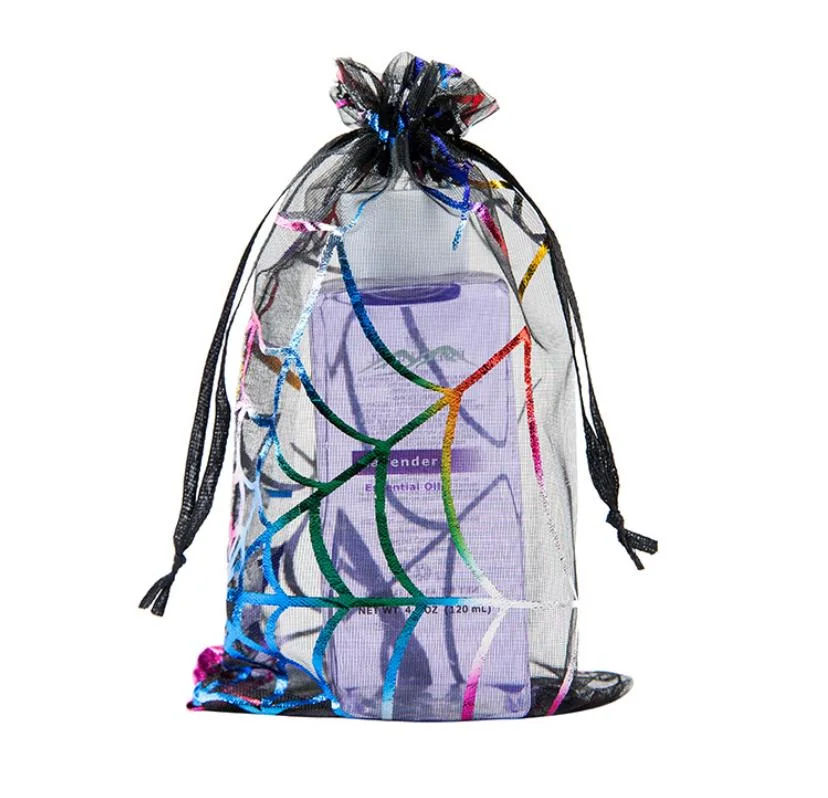 Amazon Christmas Candy Yarn Bag Halloween Gift Storage Drawstring Pouch Organza Ornament Bag